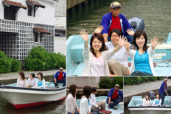 加茂川の地蔵・中海遊覧船